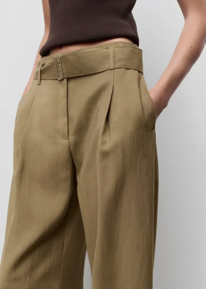 Pantalon paperbag avec ceinture Pantalon paperbag avec ceinture