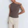 Pantalon paperbag en coton Pantalon paperbag en coton