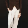 Pantalon à pinces avec fermeture à glissière Pantalon à pinces avec fermeture à glissière