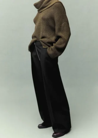 Pantalon à pinces avec fermeture à glissière Pantalon à pinces avec fermeture à glissière