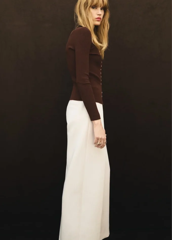 Pantalon à pinces avec fermeture à glissière Pantalon à pinces avec fermeture à glissière