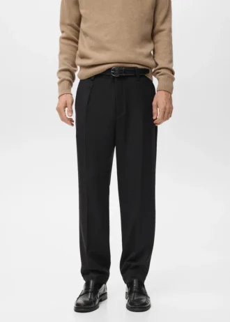 Pantalon à pinces coupe classique