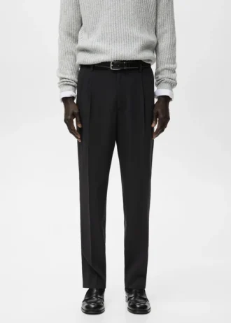 Pantalon à pinces coupe classique