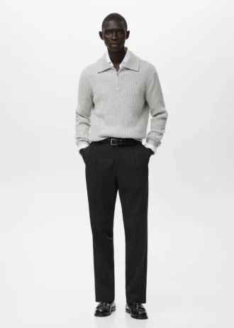 Pantalon à pinces coupe classique
