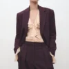 Pantalon à pinces taille mi-haute et jambes larges Pantalon à pinces taille mi-haute et jambes larges