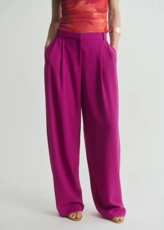 Pantalon à plis