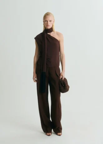 Pantalon à plis