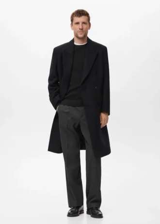 Pantalon plissé coupe décontractée