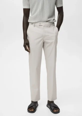 Pantalon slim 100 % coton
