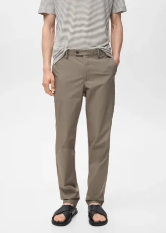 Pantalon slim 100 % coton