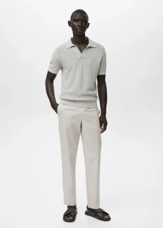 Pantalon slim 100 % coton