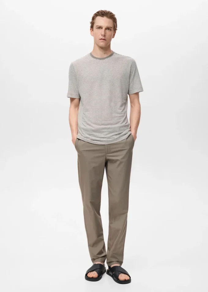 Pantalon slim 100 % coton Pantalon slim 100 % coton