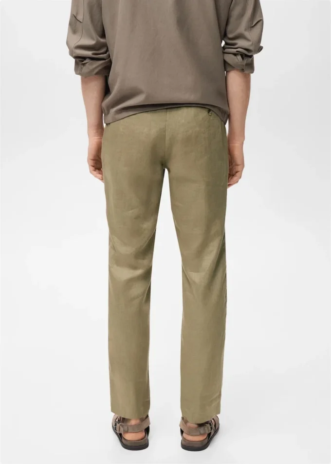 Pantalon slim 100 % lin Pantalon slim 100 % lin