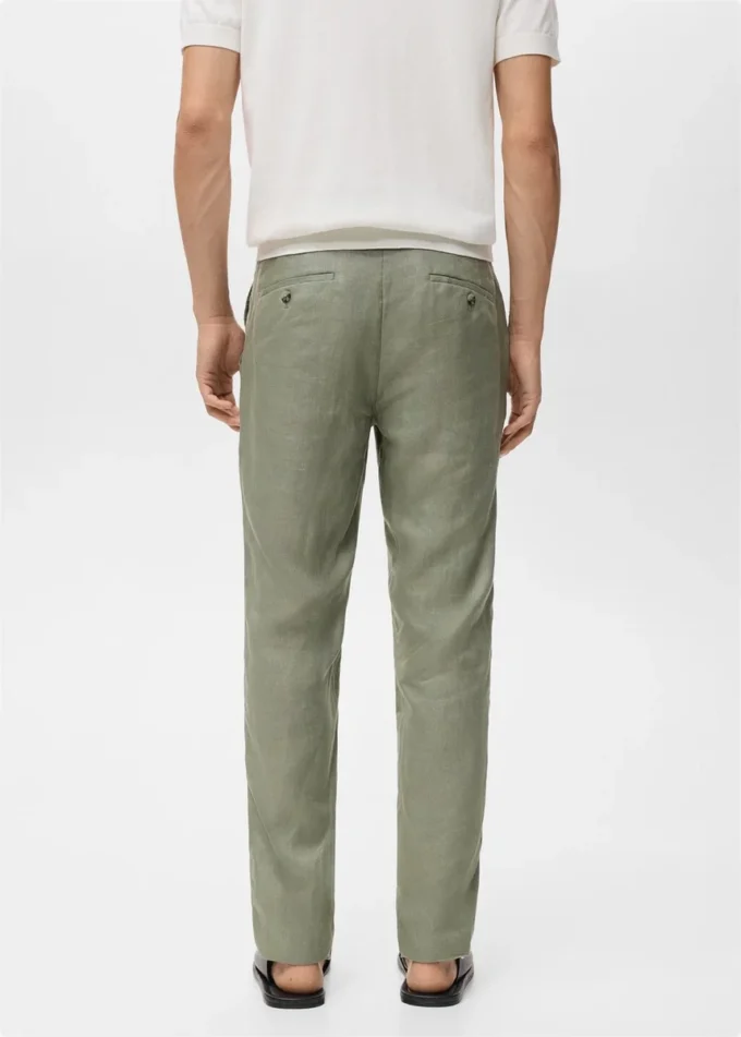 Pantalon slim 100 % lin Pantalon slim 100 % lin