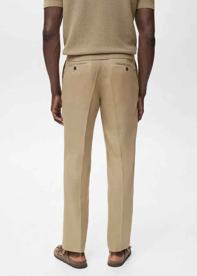 Pantalon slim 100 % lin Pantalon slim 100 % lin