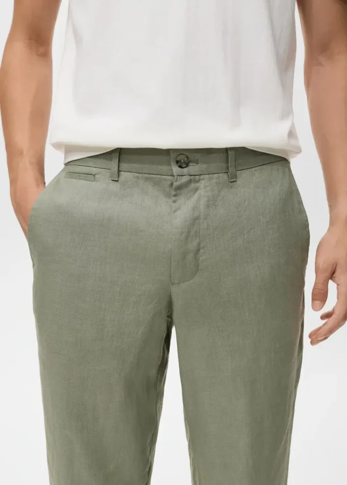 Pantalon slim 100 % lin Pantalon slim 100 % lin