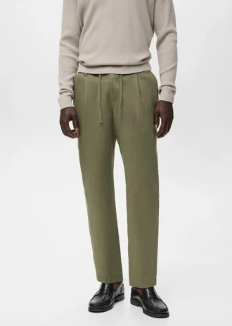 Pantalon slim avec cordon de serrage