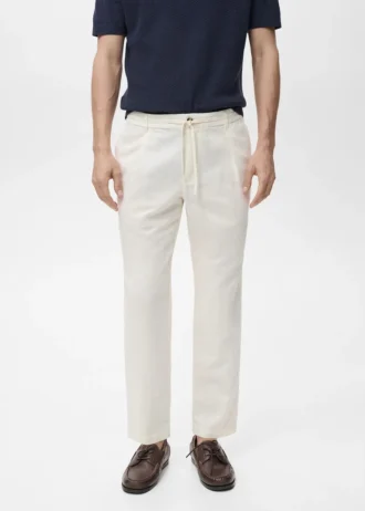 Pantalon slim avec cordon de serrage