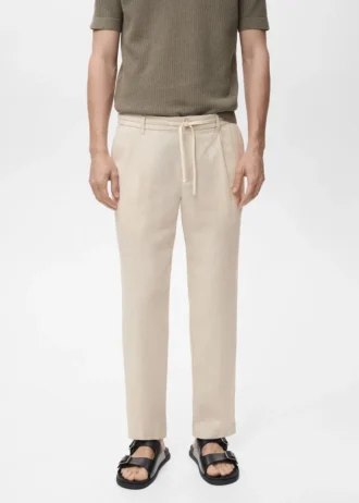 Pantalon slim avec cordon de serrage
