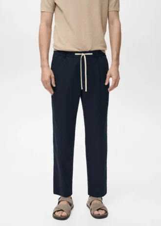 Pantalon slim avec cordon de serrage