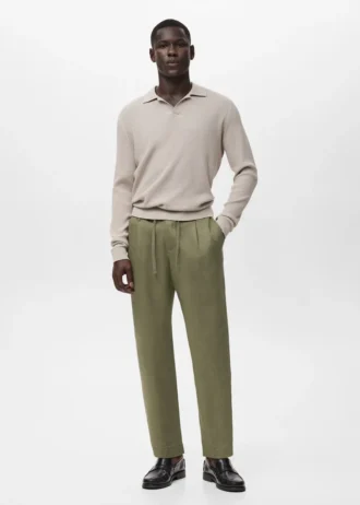 Pantalon slim avec cordon de serrage
