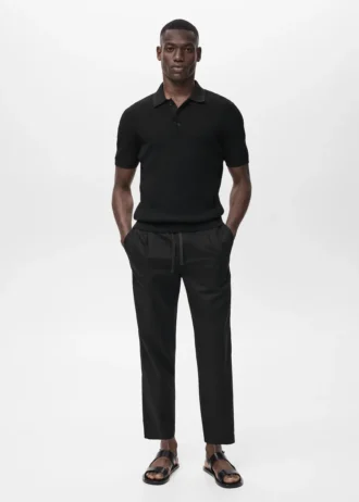 Pantalon slim avec cordon de serrage