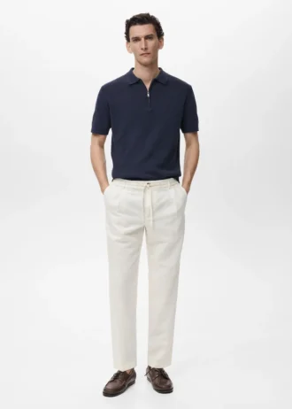 Pantalon slim avec cordon de serrage