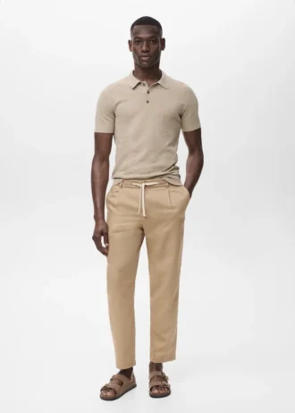 Pantalon slim avec cordon de serrage