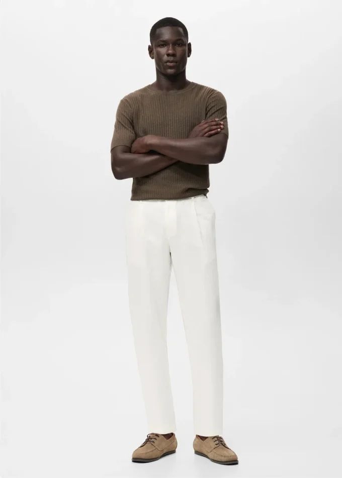 Pantalon slim avec cordon de serrage Pantalon slim avec cordon de serrage