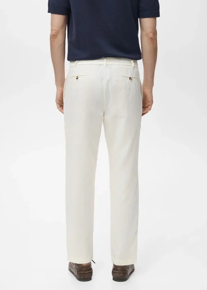 Pantalon slim avec cordon de serrage Pantalon slim avec cordon de serrage