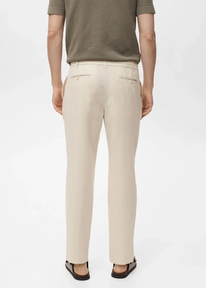 Pantalon slim avec cordon de serrage Pantalon slim avec cordon de serrage