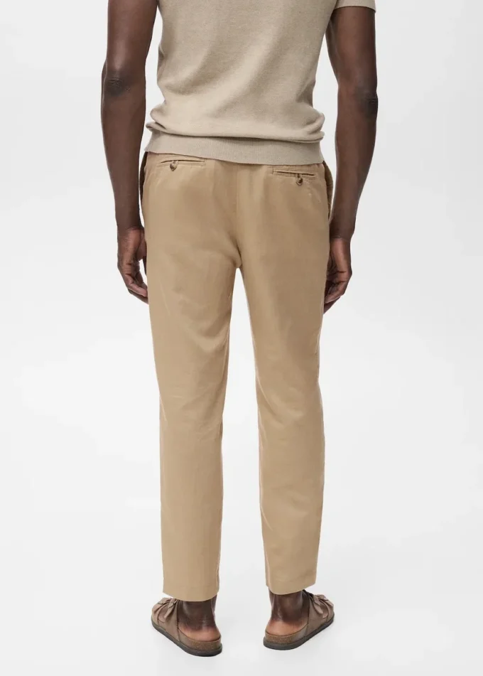 Pantalon slim avec cordon de serrage Pantalon slim avec cordon de serrage