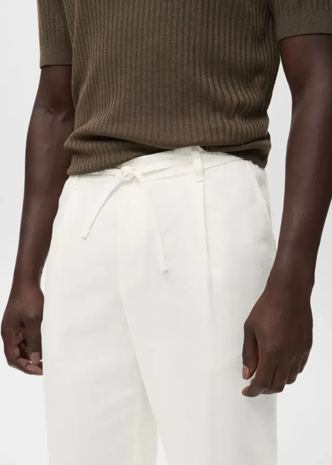 Pantalon slim avec cordon de serrage Pantalon slim avec cordon de serrage