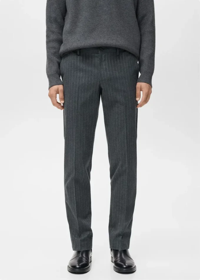 Pantalon slim en flanelle Pantalon slim en flanelle
