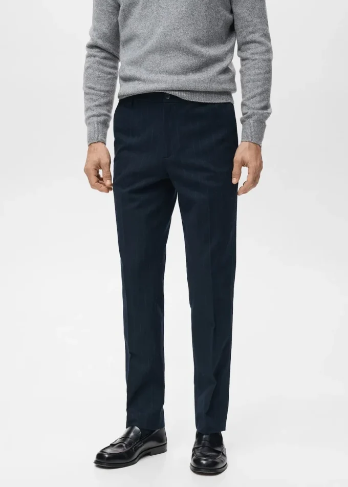 Pantalon slim en flanelle Pantalon slim en flanelle