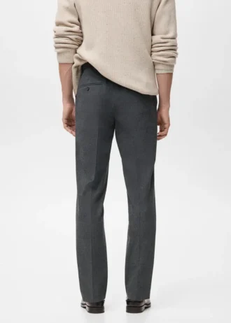 Pantalon slim en flanelle