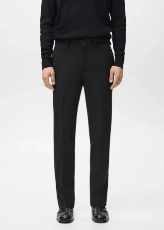 Pantalon slim en flanelle