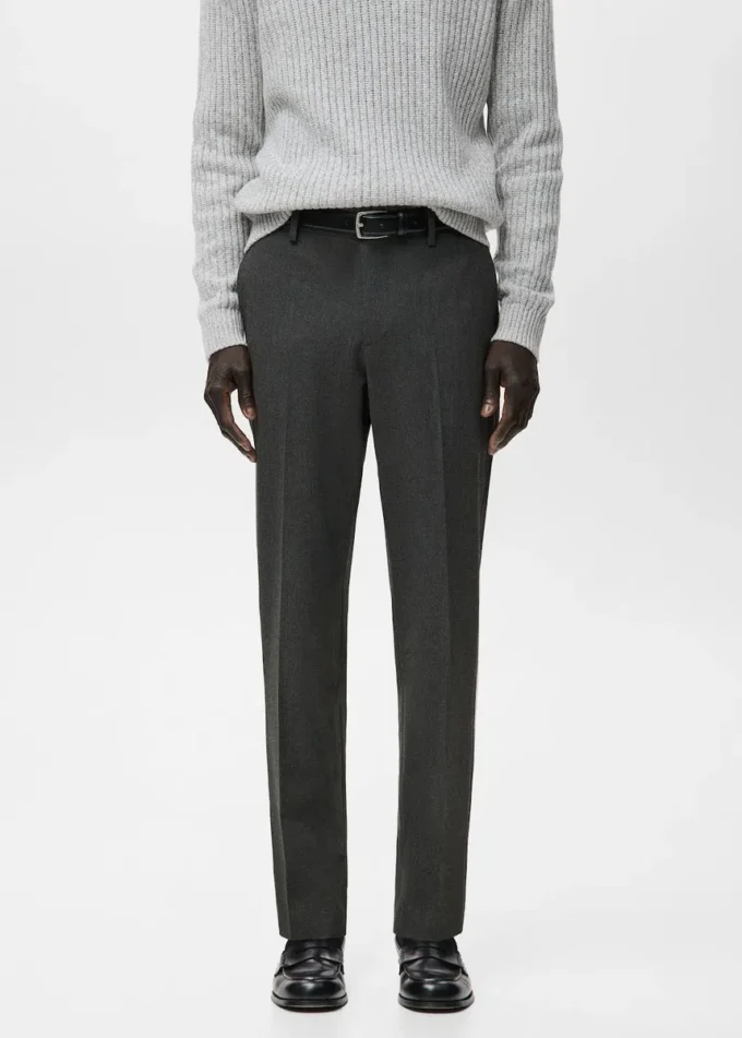 Pantalon slim en flanelle Pantalon slim en flanelle