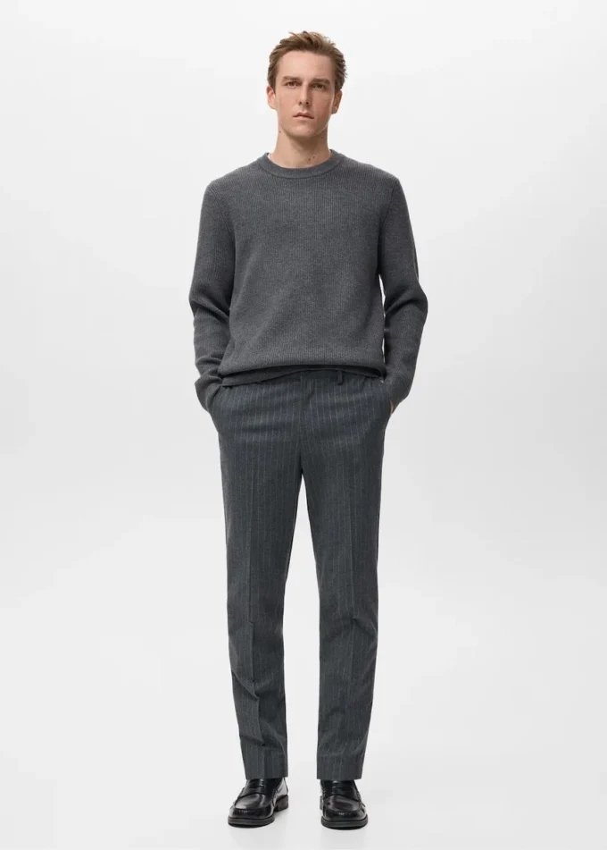 Pantalon slim en flanelle Pantalon slim en flanelle