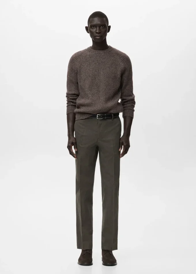 Pantalon slim en flanelle Pantalon slim en flanelle