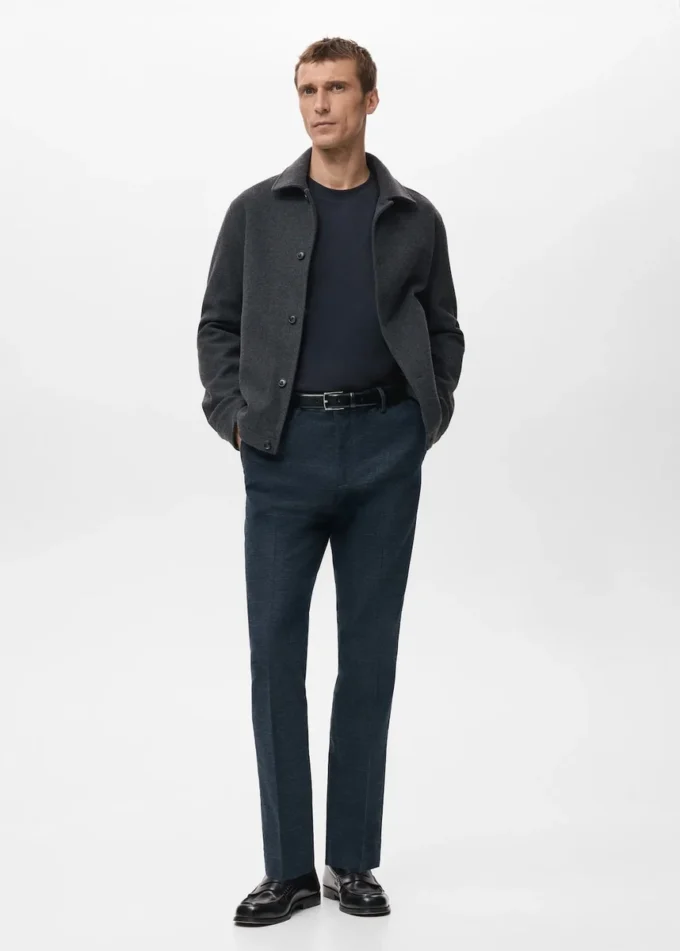 Pantalon slim en flanelle Pantalon slim en flanelle