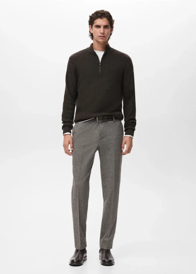 Pantalon slim en flanelle Pantalon slim en flanelle