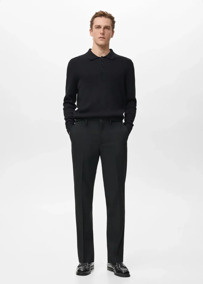 Pantalon slim en flanelle Pantalon slim en flanelle