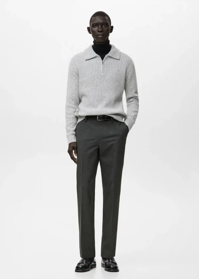 Pantalon slim en flanelle Pantalon slim en flanelle