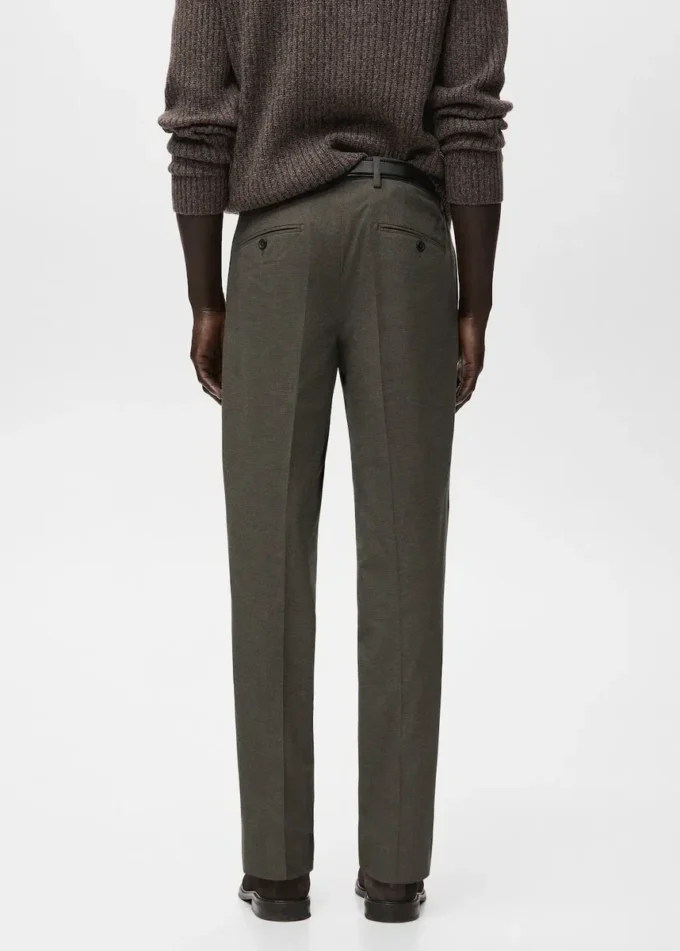 Pantalon slim en flanelle Pantalon slim en flanelle