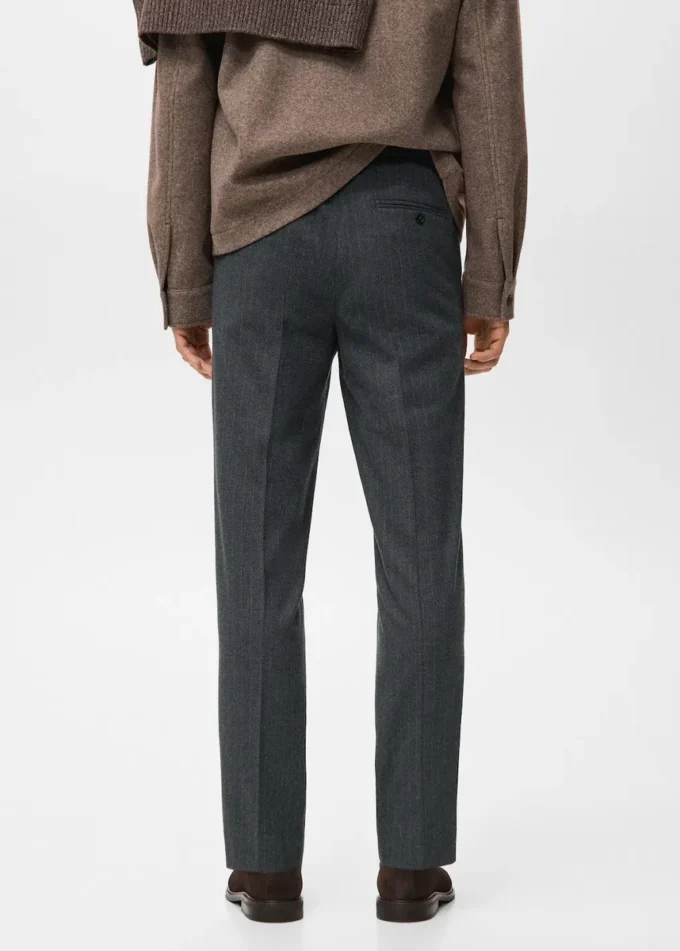 Pantalon slim en flanelle Pantalon slim en flanelle