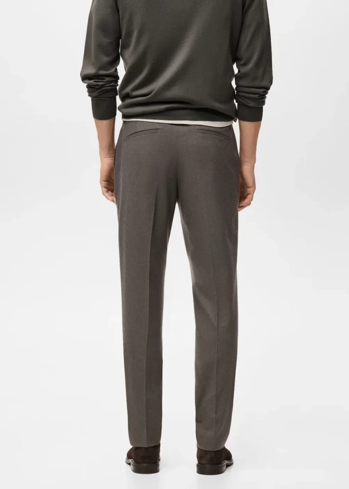 Pantalon slim en flanelle Pantalon slim en flanelle