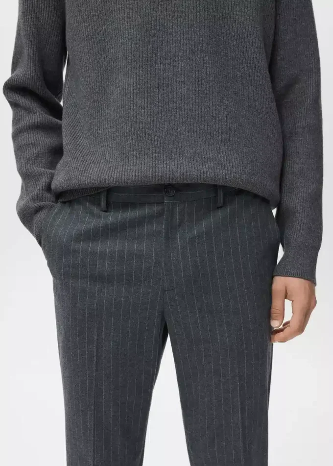 Pantalon slim en flanelle Pantalon slim en flanelle