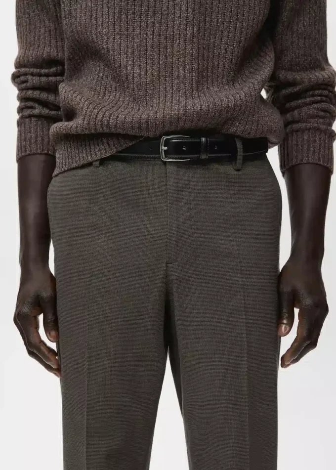Pantalon slim en flanelle Pantalon slim en flanelle