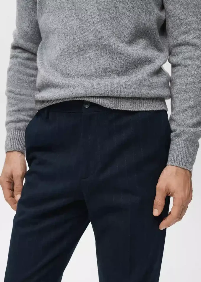 Pantalon slim en flanelle Pantalon slim en flanelle